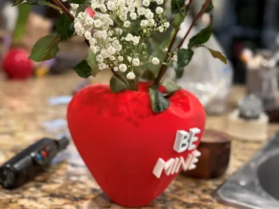 Valentines Day Candy Heart Vase