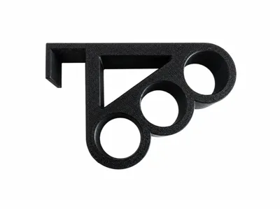 Door hanger with room for three hangers