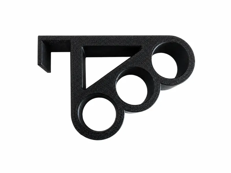 Door hanger with room for three hangers