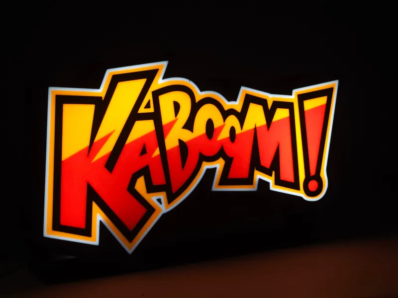 Kaboom! Led Sign Light Box Trading Cards Panini