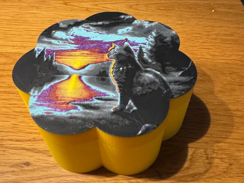 Geschenkbox mit Katzenmotiv