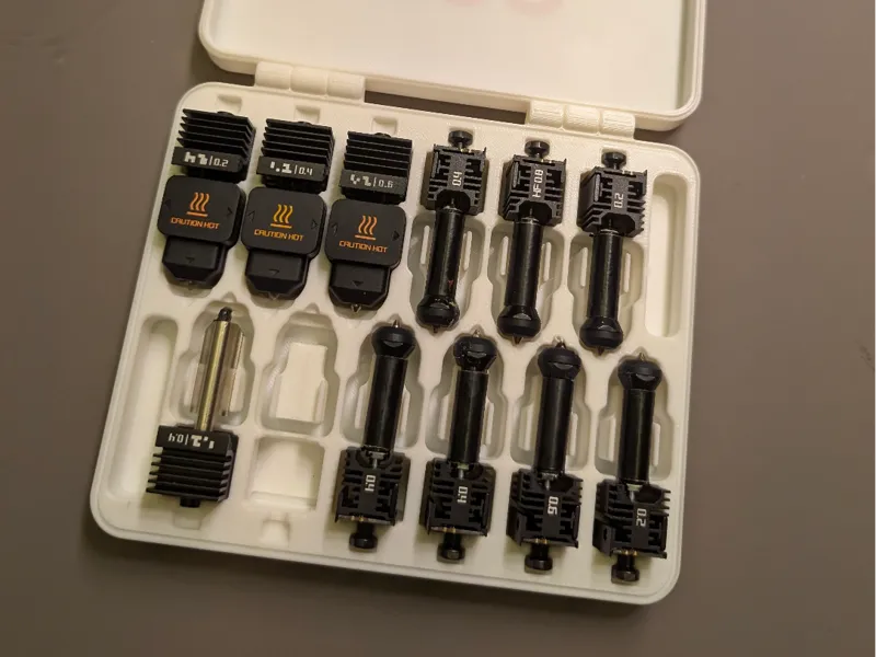 Bambu H2C Hotend Vortek Nozzle Box | 12 slots