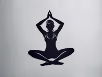 Décoration murale posture de yoga — photo 2