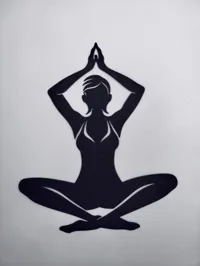 Décoration murale posture de yoga — photo 3