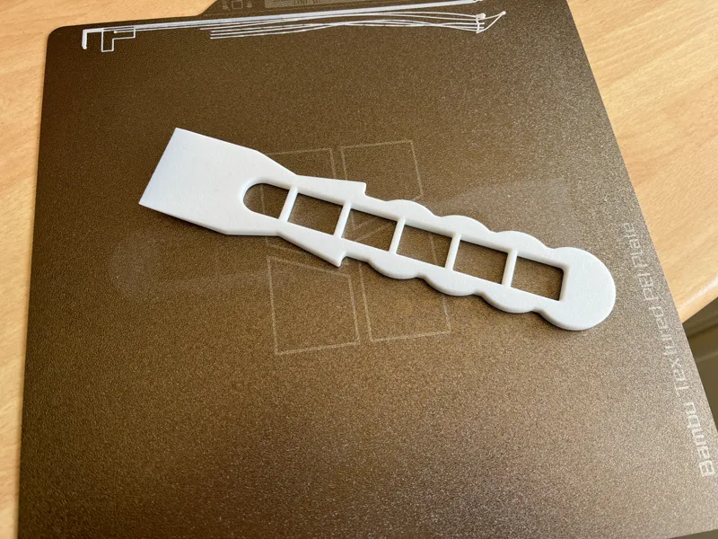 Build Plate Purge Scraper