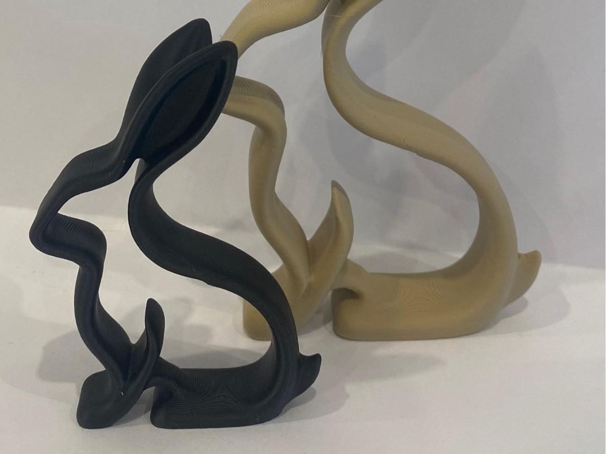 Minimalist Bunny Sculpture