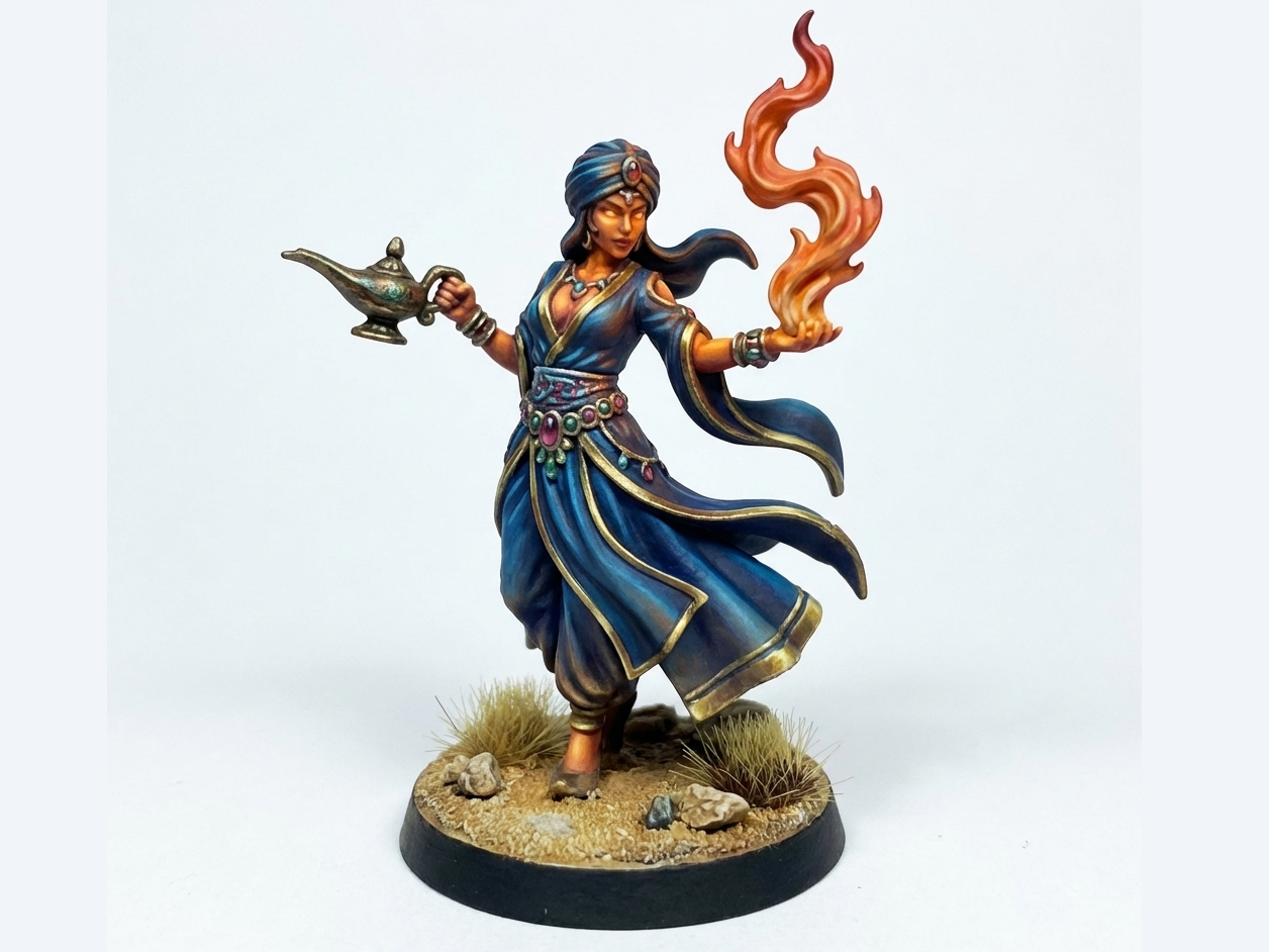 D&D Female Genie Blood Sorcerer