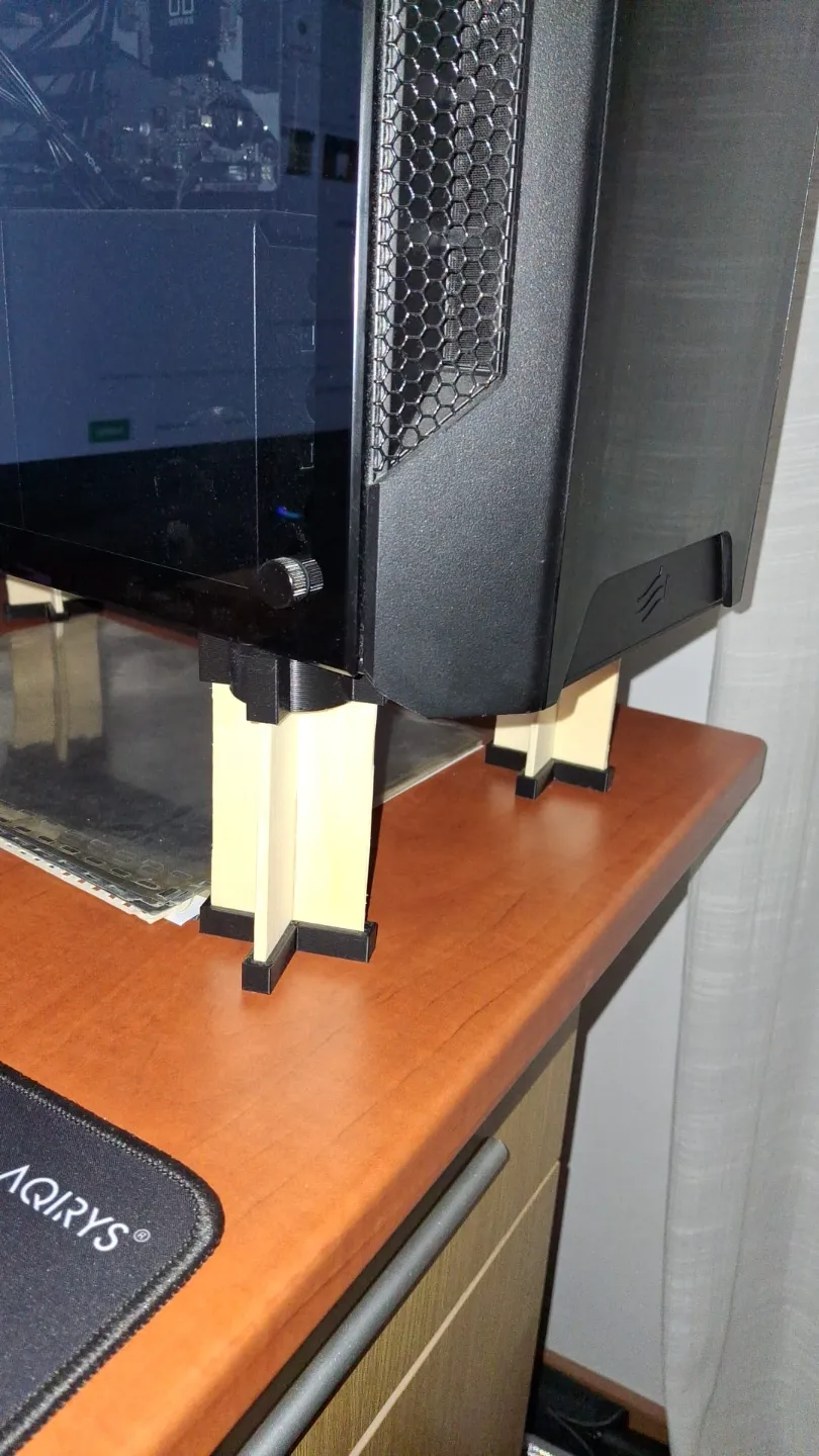 Case Riser PC case feet riser (10cm) - Free 3D Print Model - MakerWorld