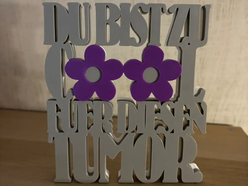 du bist zu cool für diesen Tumor Statement