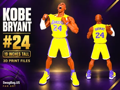 kobe bryant 3d print model download - MakerWorld
