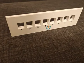 keystone patch pannel for wall mount/trunking