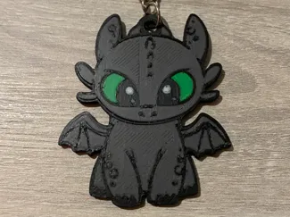 Toothless Night Fury Keychain