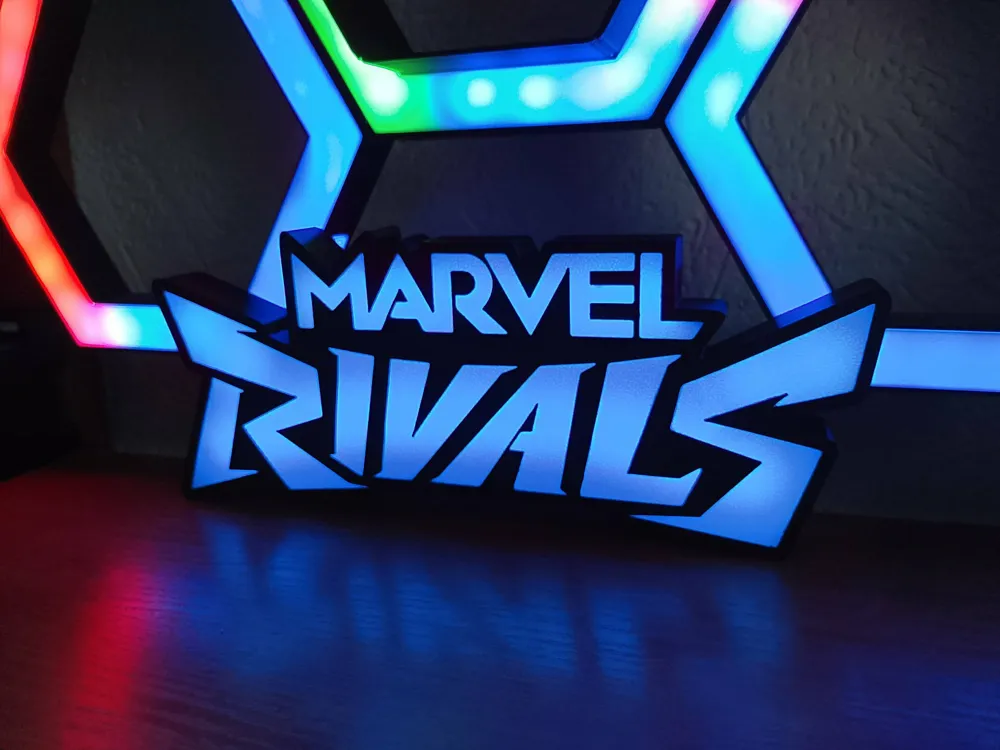Marvel Led Box Marvel Rivals LED Lightbox – RGB Gaming Wall Desk - Free 3D Print Model ...