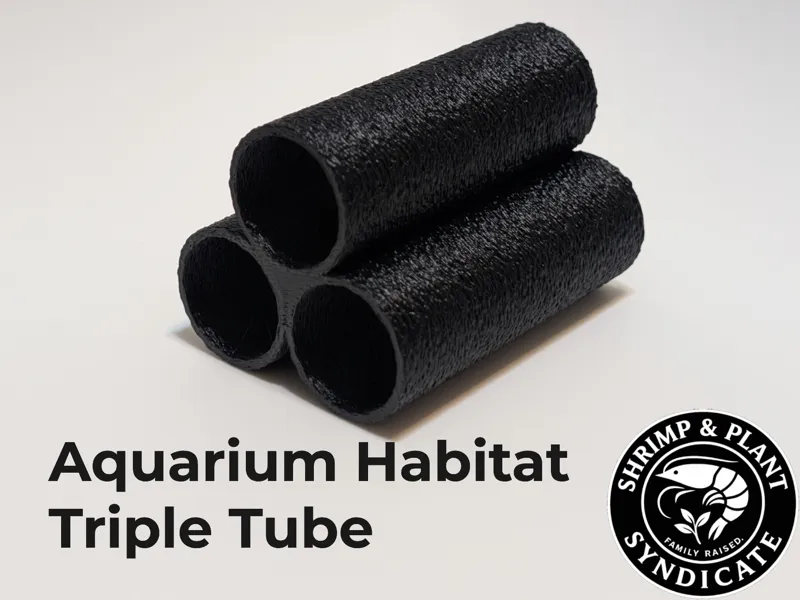 Aquarium Habitat Triple Tube