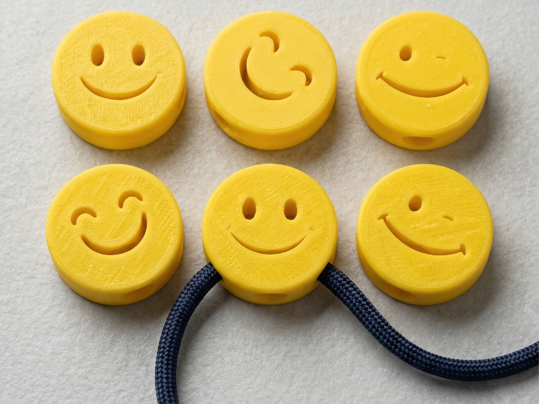 Smiley Emoji Beads for Paracord, Hoodies, and EDC