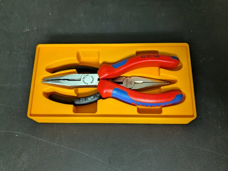 Gridfinity Knipex Snipe Nose Side Cutting Pliers
