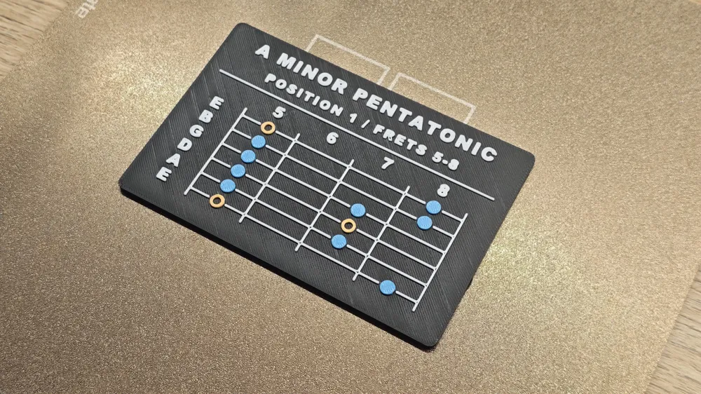 World Position Generator A Minor Pentatonic - Position 01 - Free 3D Print Model - MakerWorld