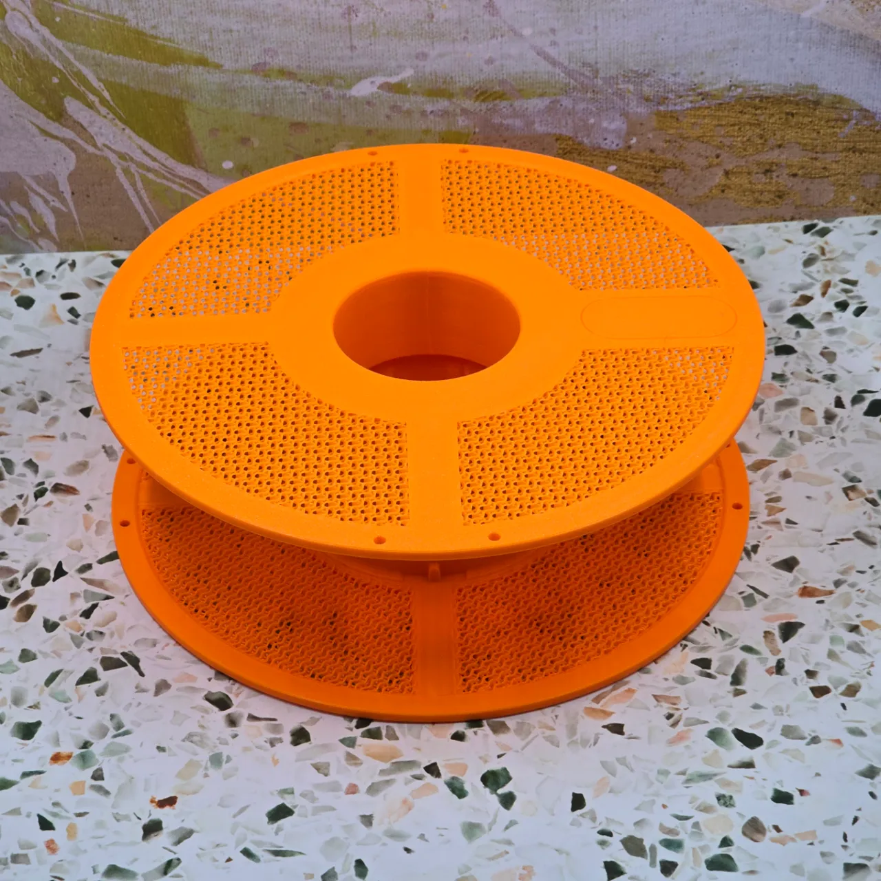 v2 GYROID Reusable Spool - Bambu Refill Compatible view 3
