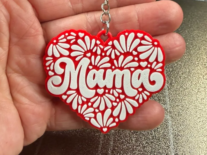 Llavero mama flores 