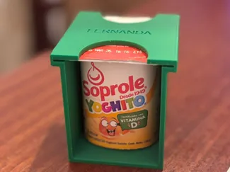 Porta yogurt tamaño regular para llevar al cole 