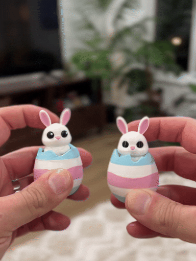 Mechanical Easter Bunny Egg Clickers fidget