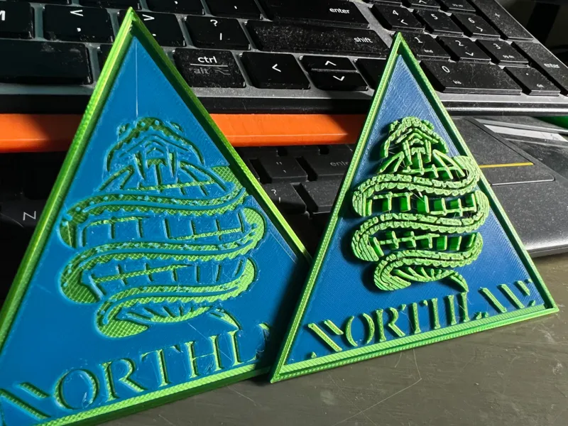 Northlane Logo Plate - Embossed and Debossed vers