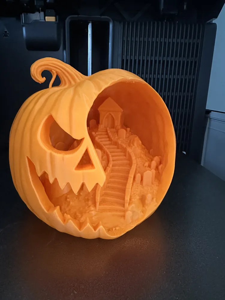 Pumpkin Scene - Free 3D Print Model - MakerWorld