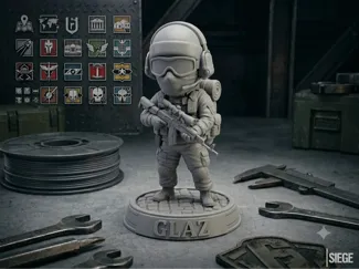 Glaz Chibi Figure - Rainbow Six Siege