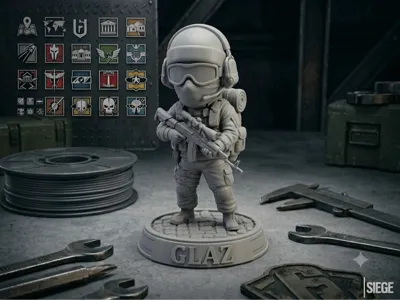 Glaz Chibi Figure - Rainbow Six Siege