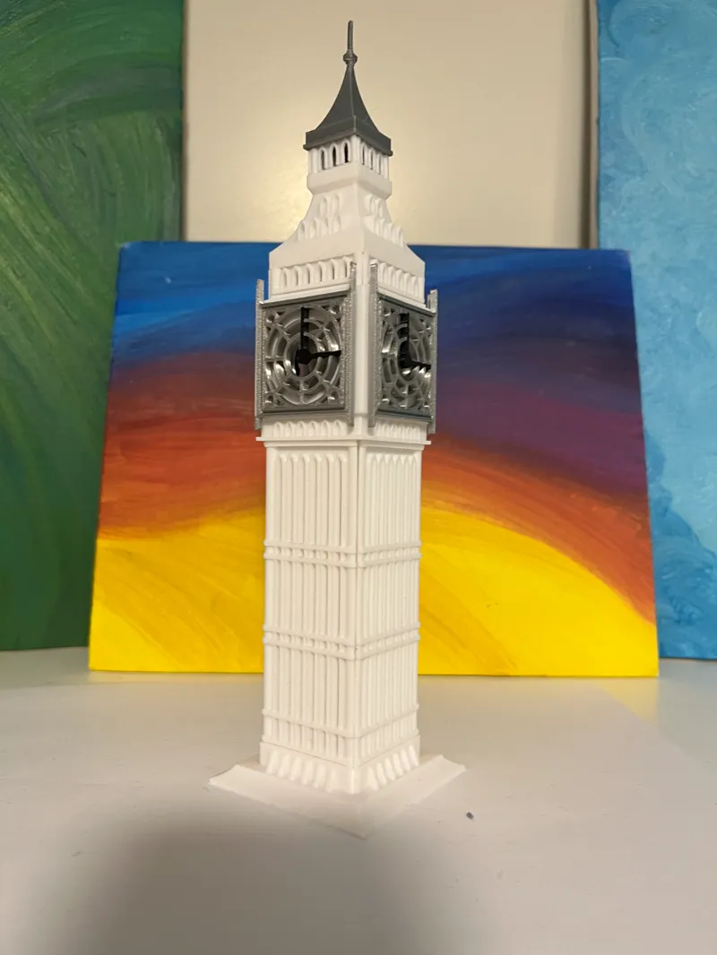 The Elizabeth Tower (Big Ben) Multi Color Clock Face