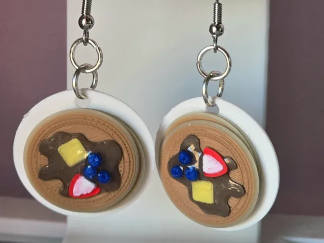 3D Pancake Earrings