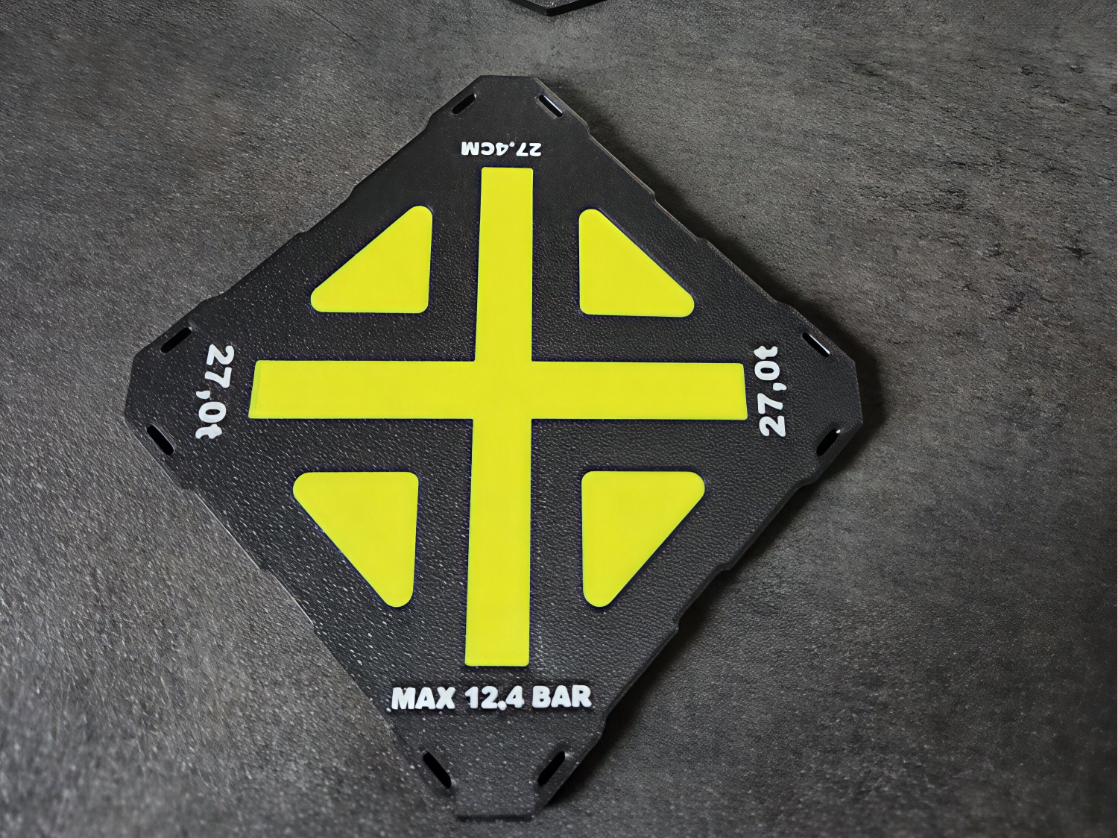 Tassenuntersetzer im Feuerwehr-Hebekissen Design