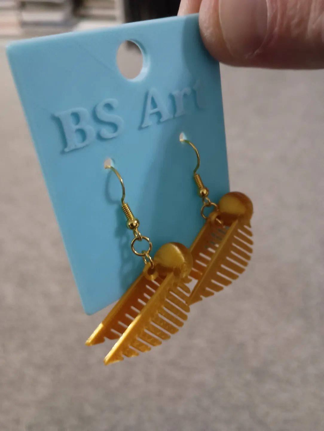 Golden Snitch Earrings view 4