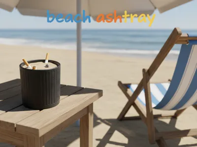 beach ashtray