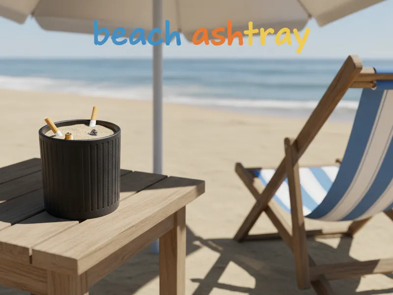 beach ashtray