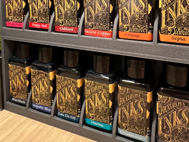 Stackable Diamine ink shelf