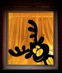Renne de Noël dans la fenêtre — photo 2