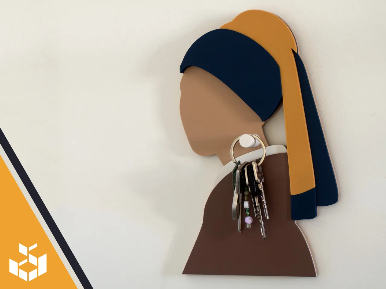 Girl With The Pearl Earring | A Vermeer Key holder view 2