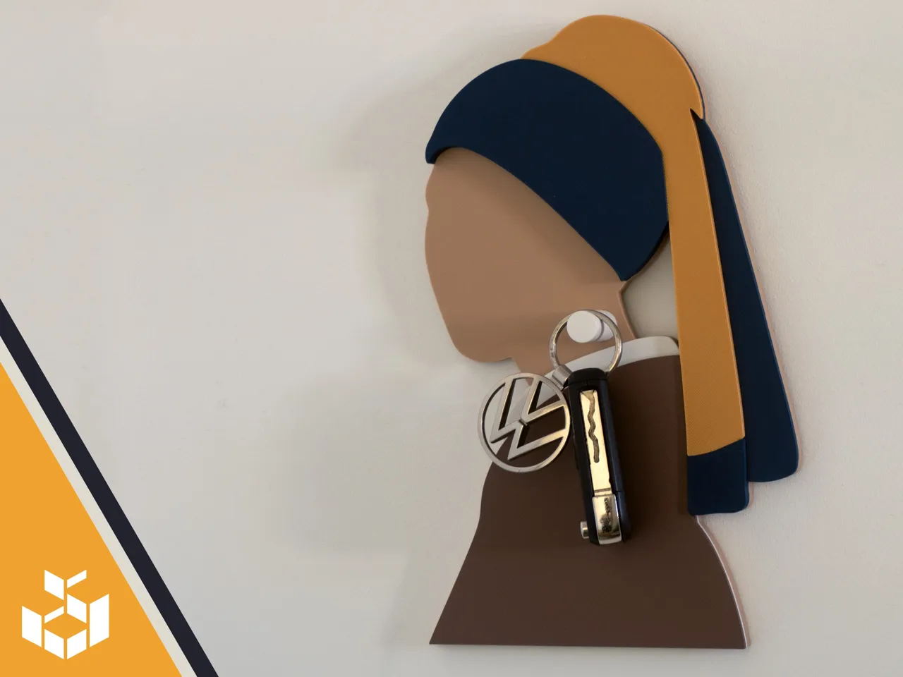 Girl With The Pearl Earring | A Vermeer Key holder view 3