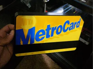 NYC MTA METROCARD Lightbox "GOLD"