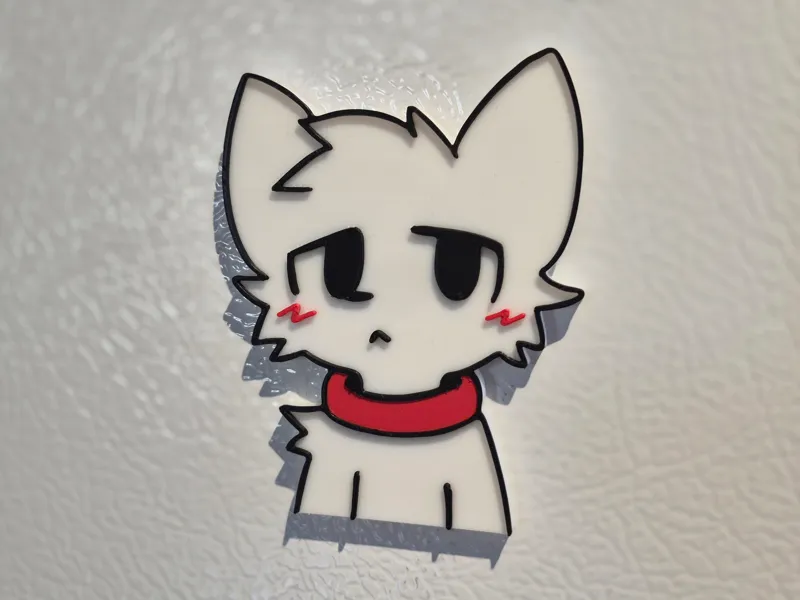 Boykisser sad fridge magnet
