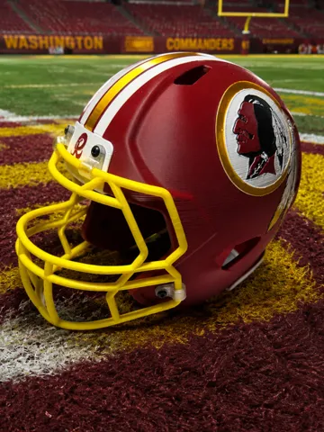 Pieza para disfraz o exhibición: Washington Redskins Retro Mini Football Helmet — vista de referencia 2