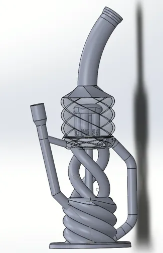 Double Perc Recycler Bong