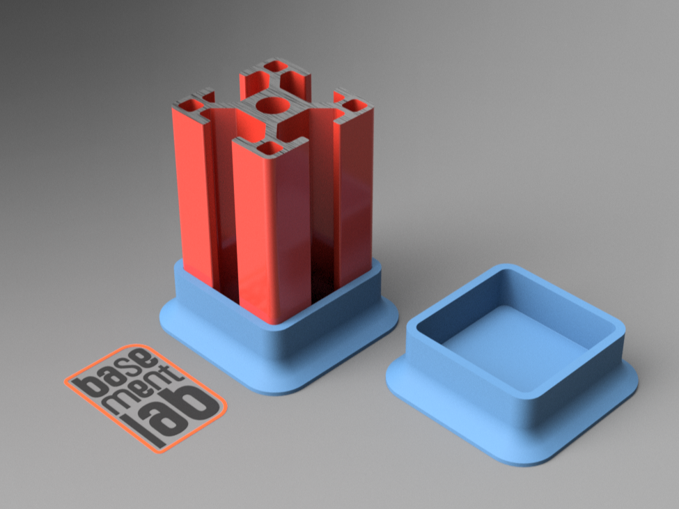 3030 T- Slot Foot Cap / Floor Mount