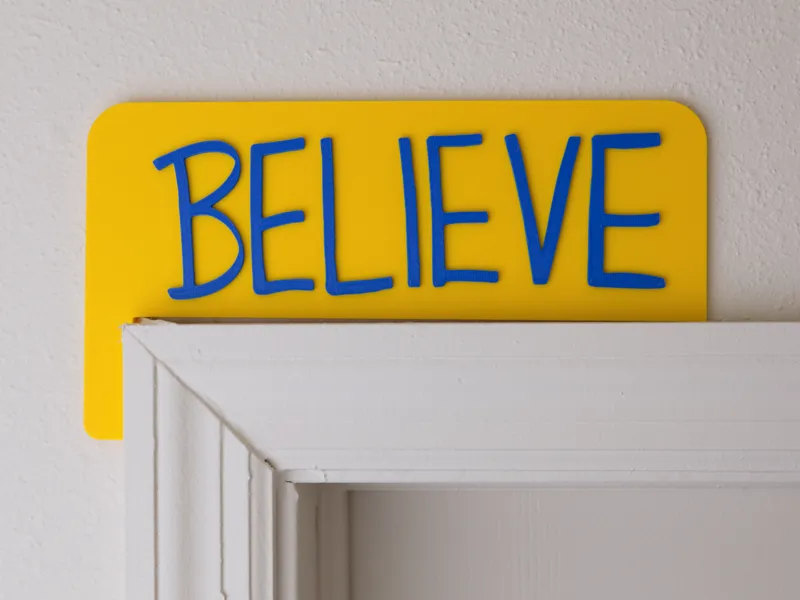 Ted Lasso Believe Door Corner