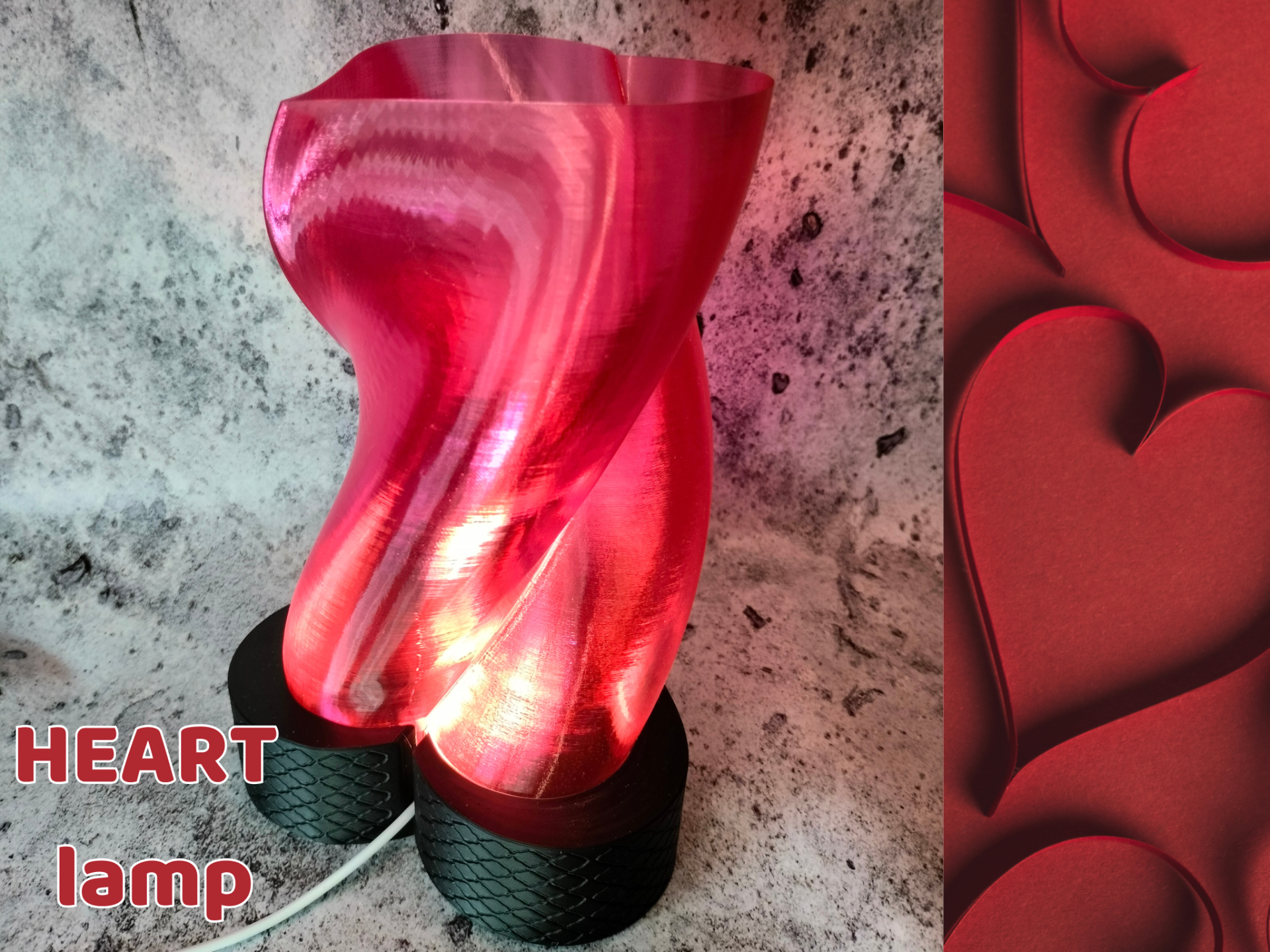 LoveGlow Heart Lamp