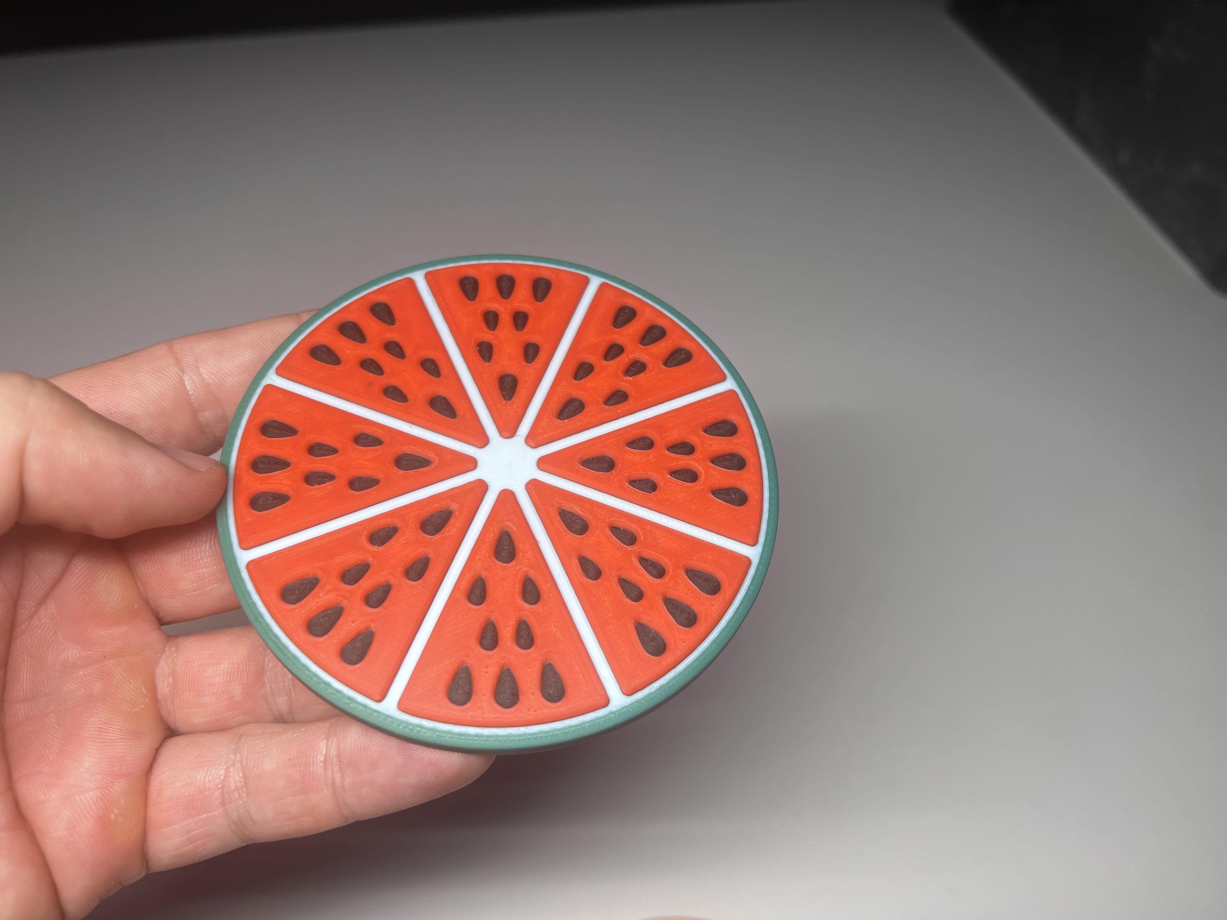 Miniatura 3 do modelo 3D Fruit Slice Coaster Collection