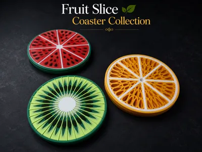 Fruit Slice Coaster Collection