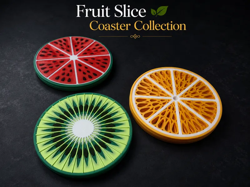 Fruit Slice Coaster Collection