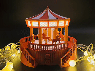 The Double Ring Carousel (Motorized)